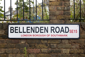 photo of Bellenden Road road sign